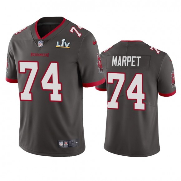 Tampa Bay Buccaneers Ali Marpet Pewter Super Bowl LV Vapor Limited Jersey