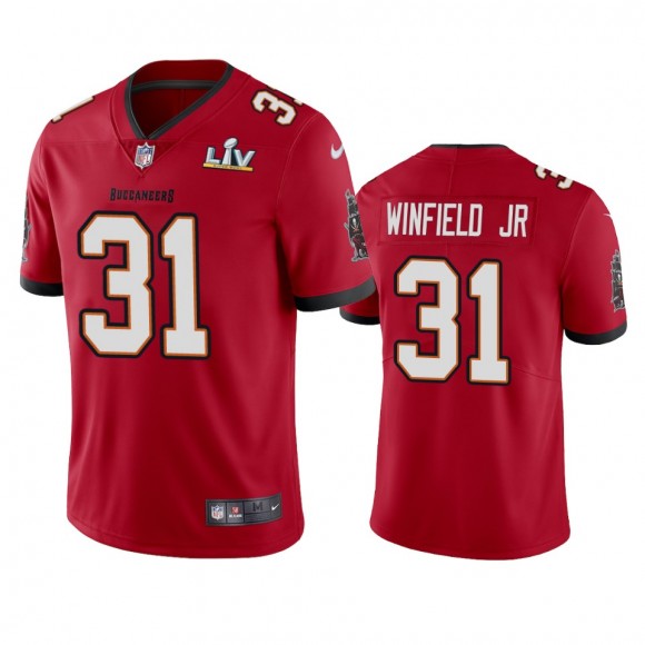 Tampa Bay Buccaneers Antoine Winfield Jr. Red Super Bowl LV Vapor Limited Jersey