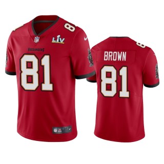 Tampa Bay Buccaneers Antonio Brown Red Super Bowl LV Vapor Limited Jersey