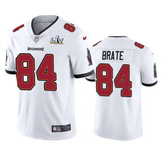 Tampa Bay Buccaneers Cameron Brate White Super Bowl LV Vapor Limited Jersey
