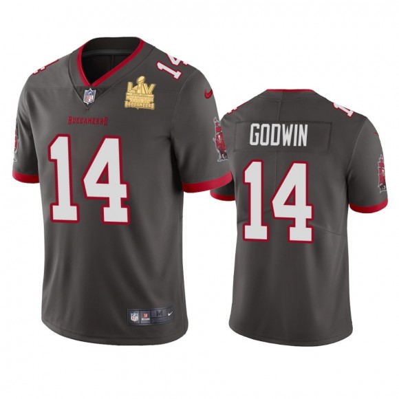 Tampa Bay Buccaneers Chris Godwin Pewter Super Bowl LV Champions Vapor Limited Jersey