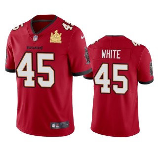 Tampa Bay Buccaneers Devin White Red Super Bowl LV Champions Vapor Limited Jersey