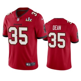 Tampa Bay Buccaneers Jamel Dean Red Super Bowl LV Vapor Limited Jersey