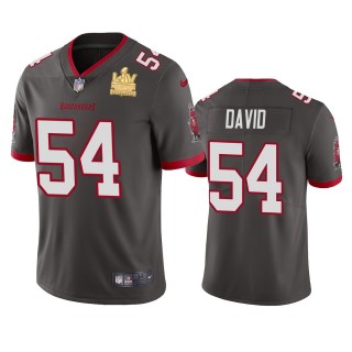 Tampa Bay Buccaneers Lavonte David Pewter Super Bowl LV Champions Vapor Limited Jersey