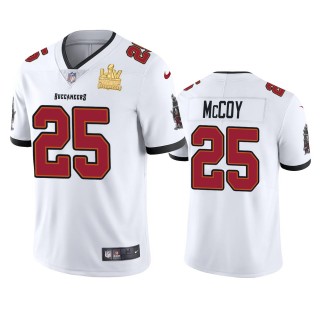Tampa Bay Buccaneers LeSean McCoy White Super Bowl LV Champions Vapor Limited Jersey