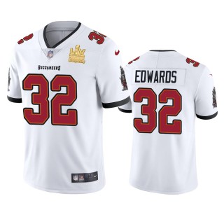 Tampa Bay Buccaneers Mike Edwards White Super Bowl LV Champions Vapor Limited Jersey