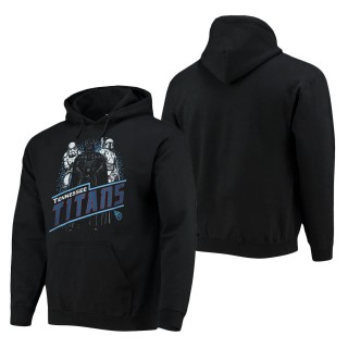 Men Tennessee Titans Black Star Wars Empire Pullover Hoodie