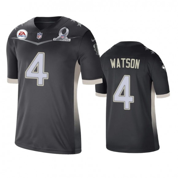 Houston Texans Deshaun Watson Anthracite 2021 AFC Pro Bowl Game Jersey