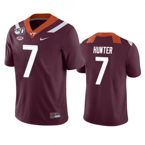 Virginia Tech Hokies Devon Hunter Maroon Game College Football Jersey