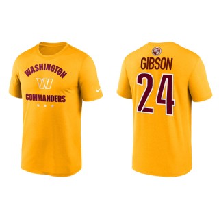Antonio Gibson Commanders Name & Number Gold T-Shirt