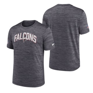 Men's Atlanta Falcons Black Velocity Athletic Stack Performance T-Shirt
