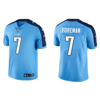 Men's D'Onta Foreman Tennessee Titans Light Blue Vapor Limited Jersey