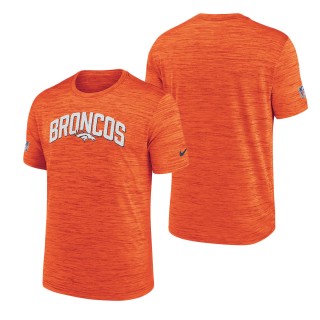 Men's Denver Broncos Orange Velocity Athletic Stack Performance T-Shirt