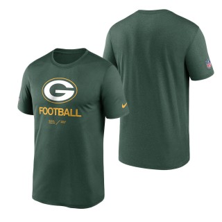 Men's Green Bay Packers Green Infographic Performance T-Shirt
