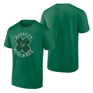 Men's Houston Texans Kelly Green St. Patrick's Day Celtic T-Shirt