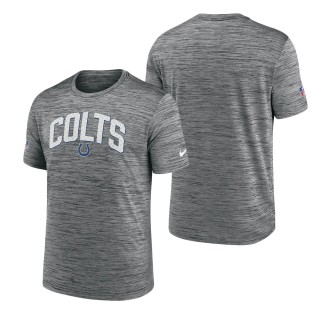 Men's Indianapolis Colts Black Velocity Athletic Stack Performance T-Shirt