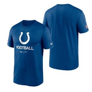 Men's Indianapolis Colts Royal Infographic Performance T-Shirt