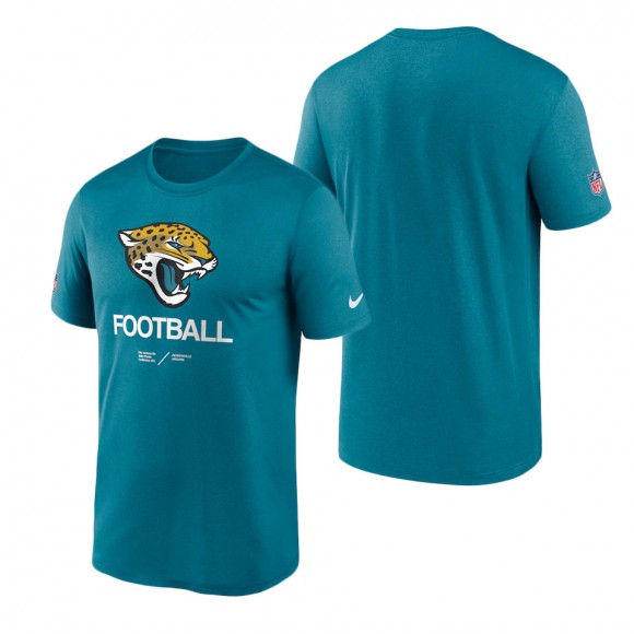 Men's Jacksonville Jaguars Teal Infographic Performance T-Shirt