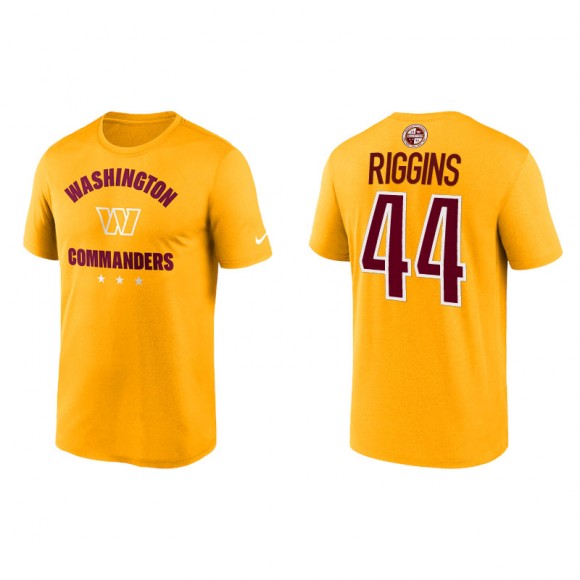 John Riggins Commanders Name & Number Gold T-Shirt