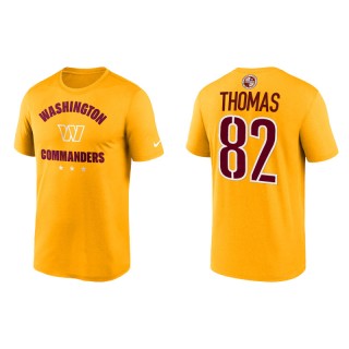 Logan Thomas Commanders Name & Number Gold T-Shirt