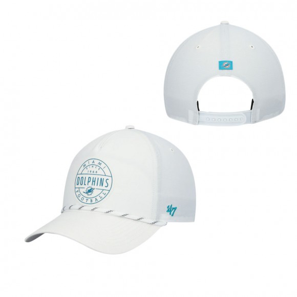 Men's Miami Dolphins White Surburbia Captain Snapback Hat