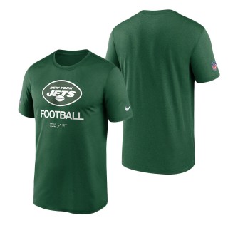 Men's New York Jets Green Infographic Performance T-Shirt