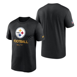 Men's Pittsburgh Steelers Black Infographic Performance T-Shirt