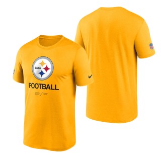 Men's Pittsburgh Steelers Gold Infographic Performance T-Shirt