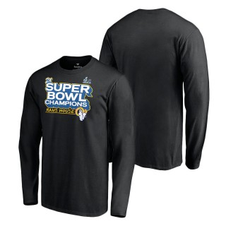 Los Angeles Rams Black Super Bowl LVI Champions Parade Celebration Long Sleeve T-Shirt