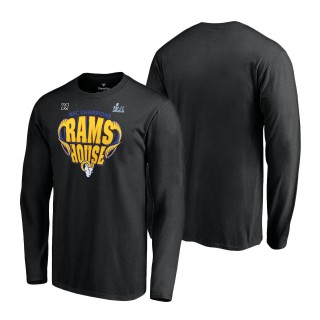 Los Angeles Rams Black 2021 NFC Champions Hometown Long Sleeve T-Shirt