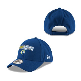 Los Angeles Rams Royal Super Bowl LVI Champions 9FORTY Adjustable Hat