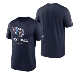 Men's Tennessee Titans Navy Infographic Performance T-Shirt