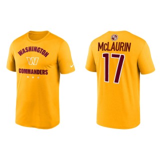 Terry McLaurin Commanders Name & Number Gold T-Shirt