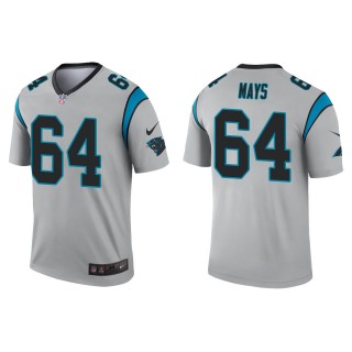 Men's Panthers Cade Mays Silver Inverted Legend Jersey