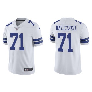 Men's Cowboys Matt Waletzko White Vapor Limited Jersey