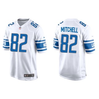 Men's Lions James Mitchell White Game Jersey