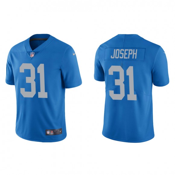 Men's Lions Kerby Joseph Blue Vapor Limited Jersey