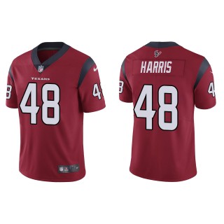 Men's Texans Christian Harris Red Vapor Limited Jersey