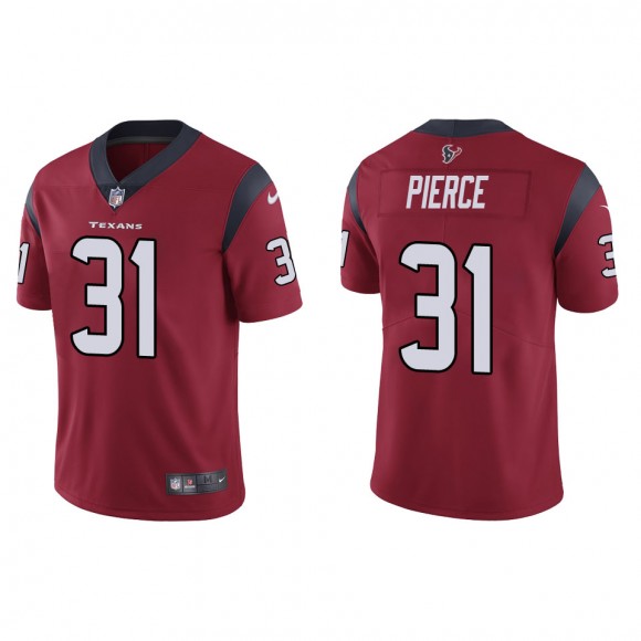 Men's Texans Dameon Pierce Red Vapor Limited Jersey