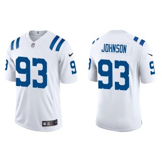 Men's Colts Eric Johnson White Vapor Limited Jersey