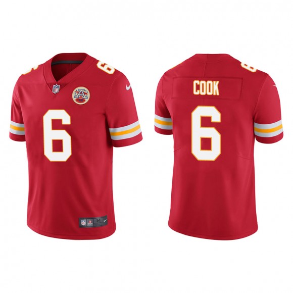 Men's Chiefs Bryan Cook Red Vapor Limited Jersey