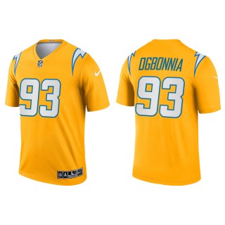 Men's Chargers Otito Ogbonnia Gold Inverted Legend Jersey