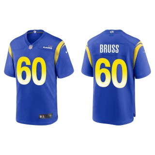 Men's Rams Logan Bruss Royal Game Jersey