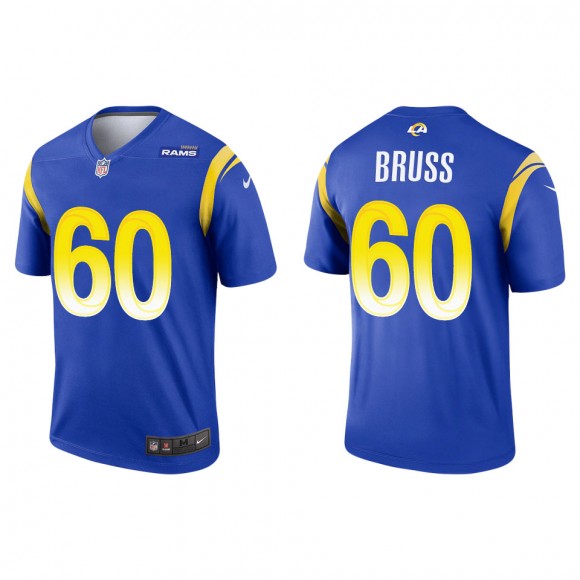 Men's Rams Logan Bruss Royal Legend Jersey