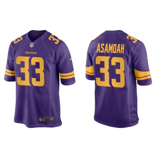 Men's Vikings Brian Asamoah Purple Alternate Game Jersey