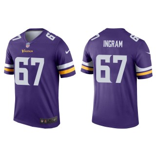 Men's Vikings Ed Ingram Purple Legend Jersey
