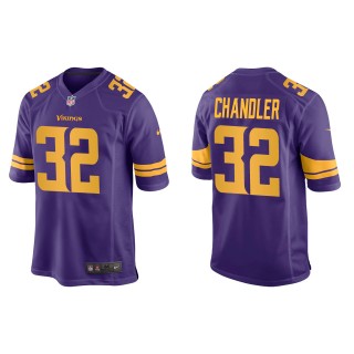 Men's Vikings Ty Chandler Purple Alternate Game Jersey