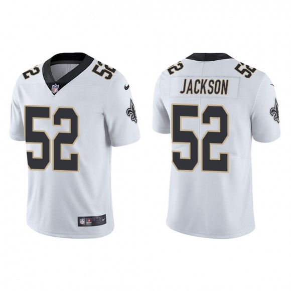 Men's Saints D'Marco Jackson White Vapor Limited Jersey