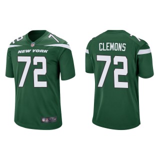 Men's Jets Micheal Clemons Green Game Jersey