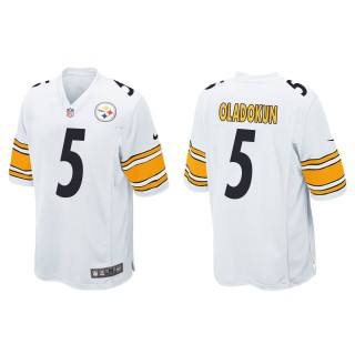 Men's Steelers Chris Oladokun White Game Jersey